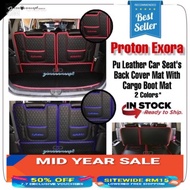 Proton Exora PU Leather Car Seat’s Back Cover Mat with Cargo Boot Mat