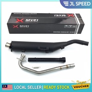 YAMAHA LC135 135LC V5 RACING EXHAUST PIPE MUFFLER EKZOS 28MM MVR1 STEEL + 1 HP [ 1 TO 1 CJ IPOH VFM 