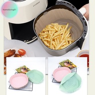 homeliving 23cm Air Fryers Oven Baking Tray Fried Chicken Basket Mat Air Fryer Silicone Pot  Replacemen Grill Pan Accessories sg