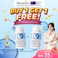 【Amelia's Choice】[BUY 1 GET 1 FREE] Pentavite Men's Multi 2x30 Tablets | 20 Nutrients Halal for Ener