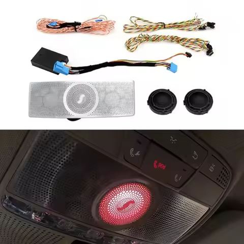 64 colors led Reading speaker sound ceiling lamp neon W222 ambient light for Mercedes Benz C/E/S/GLC