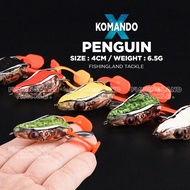 [FLT] X Komando Penguin Frog | 4cm / 6.5g Exp Kodok Thailand Soft Rubber Frog Ready Stock Malaysia