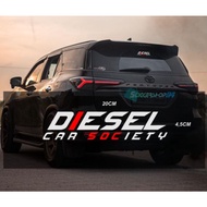 Diesel cutting car sticker