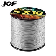 JOF 300M X16 Braided Fishing Line 100% PE Zero Stretch Durable Carp Fishing Accessories