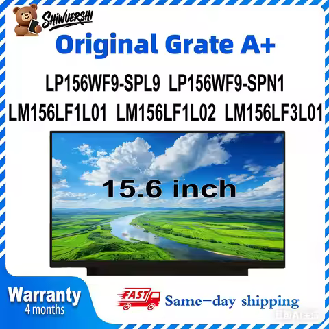 Original New A+ 15.6" Laptop Lcd Screen Monitor Panel Slim LP156WF9 SPL9 LP156WF9 SPN1 LM156LF1L01 L