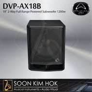 WHARFEDALE PRO DVP-AX18B 18'' 2-Way Full Range Powered Subwoofer 1200w (DVP AX18B)