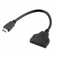 HDMI Splitter Port Male to 2 Female 1 In 2 Out Splitter Cable (hdmi splitter)