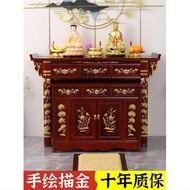 🚢sSlow New Chinese Style Solid Wood Altar Buddha Shrine Household Altar Buddha Shrine Modern Style Altar Cabinet Altar F
