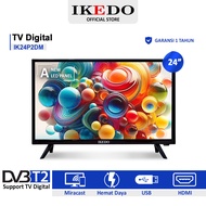 IKEDO TV LED 24 inch TV Digital Miracast Full HD IK24P2DM (FREE FACKING KAYU)