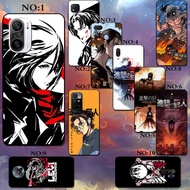 Hot Anime Attack On Titan Xiaomi Redmi 9C NFC 9 9A 9T Silicone shockproof TPU Straight Side Liquid Phone Case