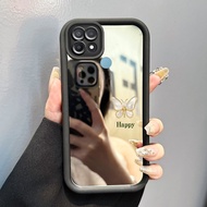 HP OPPO A15 A15s A35 Phone Case Small Butterfly Pearl Pattern Phone Case Cesing Mirror Case Silicone