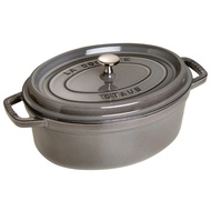 Staub Oval Cocotte Cast Iron 29cm - Graphite Grey