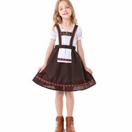 Oiu GERMANY bavarian costume haloween German Country costume Girl brown
