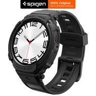 SPIGEN เคสกับสายสำหรับ Galaxy Watch 8 44mm / 40mm [Rugged Armor Pro] Flexible Layer Defends Against 