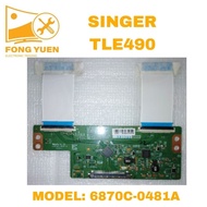 SINGER TV TCON BOARD TLE490