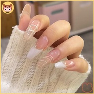 aosun French 3D Line Nail Art Stiers Press On Nails Decals DIY - 60-100 pcs EN