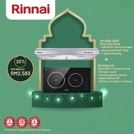 RINNAI RH-S65A-SSVR 60cm Slim Hood + Rinnai RB-5022H-CB 52cm Built-In Induction Electric Hob