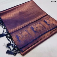 New Launching Beautiful Designer Kubera Pattu Silk Saree Rich Pallu &amp; Brocade Kubera Silk Blouse