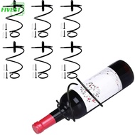 FIVEST| 6X Metal Wall Mounted Wine Bottle Holder Display Racks for Liquor Bottle Storage