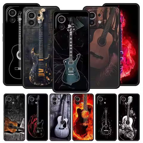Phone Case For Xiaomi Mi 15 14 14T 13T 12T Pro 12 13 11 Lite 5G 11T X6 X5 Pro Soft TPU Cover Guitar 