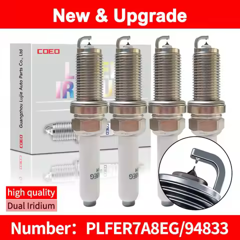 PLFER7A8EG 94833 Dual Iridium Spark Plug For VW Beetle Golf R Tiguan AUDI SKODA 2.0T 06K905601B 06K9
