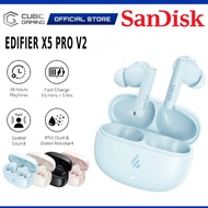 Edifier X5 Pro V2 Earbuds  48dB Active Noise Cancelling / 48H Long Battery / Spatial Audio & Bass Bo