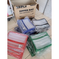 BIG Zipper Bag Zipper Mesh school bag mesh folder plastic tote bag mesh folder plastic lesing bag