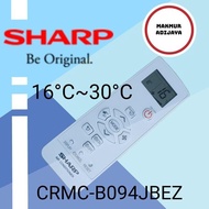 Sharp Garuda Series Original Crmc-B094Jbey Ac Remote for Ah-A5Bey Ah-A7Bey Ah-A9Bey Ah-A5Bby Ah-A7Bb