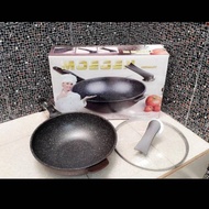 MOEGEN WOK PAN 30CM + GLASS LID