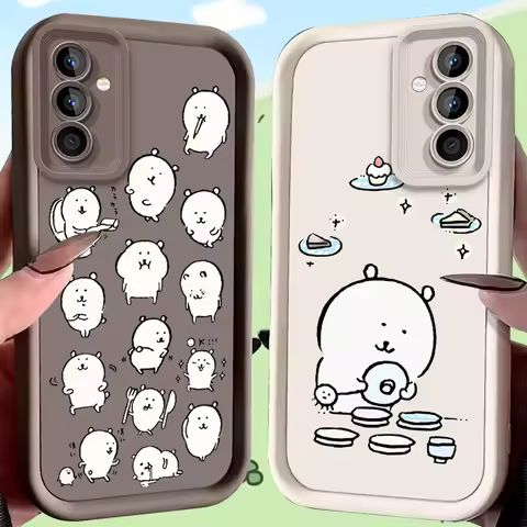 Cartoon Cute Joke Bear Case for Samsung Galaxy A37 A36 A35 A34 A33 A32 A26 A24 A23 A17 A16 A15 A14 A