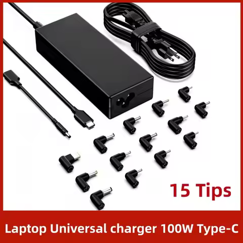100W USB/TYPE-C Universal Laptop Charger 15 Tips For HP DELL Lenovo Acer Asus Toshiba Samsung Sony P