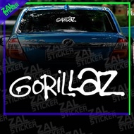 *<ZAL STICKER> CAR STICKER GORILLAZ LOGO MYVI AXIA ALZA BEZZA PERSONA VIOS CITY CIVIC HONDA TOYOTA 4