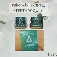 {Pack of 4} ATERTA Thread 500 yards in various colors - 1 package contains 4 sizes 500 yards