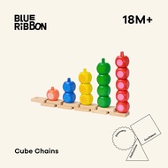 Blue Ribbon Toys ของเล่นลูกเต๋าไม้นับเลข(CUBE CHAINS) ฝึกการนับเลขและพื้นฐานทางคณิตศาสตร์