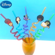 Disney Encanto Mirabel Party Straw Cartoon Plastic Spiral Straw Toys Personality Party Supplies Kids