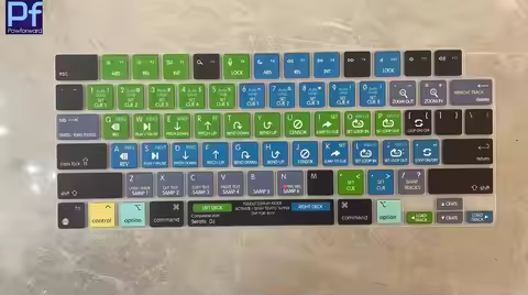 Serato DJ Shortcut Keyboard Cover for MacBook Pro 14 16 2021 2022 2023 & Mac Air 13.6 15.3 Model A24