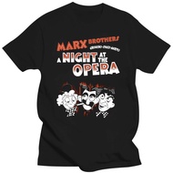 New Black Marx Brothers T-Shirt A Night At The Opera Harpo Groucho Chico Tee