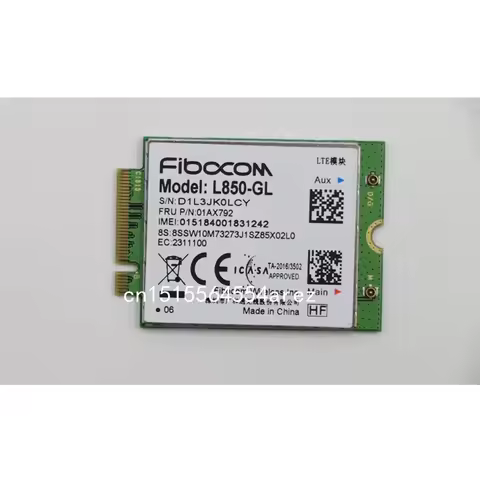 4G LTE Wireless Fibocom L850-GL M.2 Card For Lenovo Thinkpad X1 carbon 6th X280 T480 T480s T490 T490