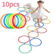 10Pcs Kids Outdoor Toy Hopscotch Jumping Ring Circle Children Sensory Integration Training Physical