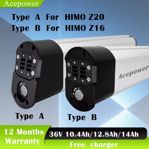 For HIMO Z20 Z16 Z20 Max Electric Bicycle Battery 36V10Ah 12.8Ah 14Ah Battery for HIMO Z20 Z16 Ebike