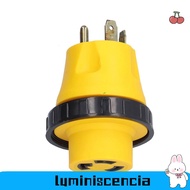 LUMINISCENCIA RV Plug Adapter, Weatherproof Antirust TT-30P To L5-30R, Reliable Performance Heavy Du
