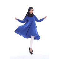 Muslimah Blouse Yuna/PLUS SIZE BLOUSE/Loose & Longger/Blouse xpayah Gosok/Ironless Blouse