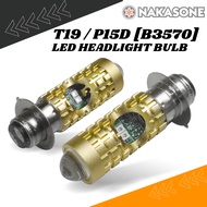 T19 P15D B3570 LED MOTORCYCLE HEADLIGHT BULB GOLD LED BULB LAMPU DEPAN HEAD LAMP LED BULB GOLD