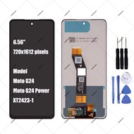 For Motorola Moto G24 G24 Power LCD Display Touch Screen Digitizer Assembly Replacement