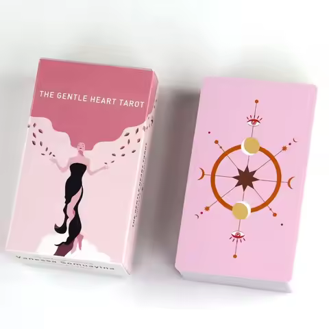 Gentle Heart Tarot 10.3*6cm 78 Pcs Pink Cards Bring To The Surface The Truths That You Subconsciousl