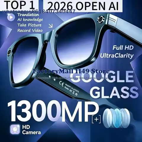For Meta AI Smart Glasses 13MP Camera Video Recording Bluetooth Call Music Play 100+ Languages Trans