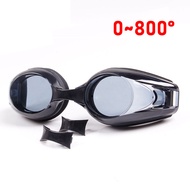 0-800 degree Children Adult Clear Lens Swim Glasses Professional Waterproof Anti-fog Myopia Surfing 