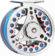 ANGLER DREAM AnglerDream 1 2 3 4 5 6 7 8WT Fly Reel with Line Combo Large Arbor Aluminum Fly Fishing