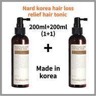 Nard korea hair loss relief hair tonic (1+1) 200ml+200ml 2set 22 amino acids Hydrating the scalp wit