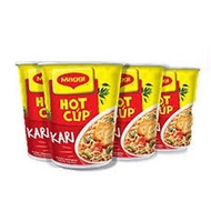 Maggi / mamee hot cup curry/tom yam/Ayam/asam laksa 6pcs